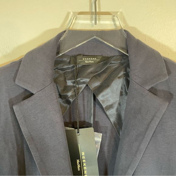 NWT Max Mara Weekend camilla navy blazer double breast pockets size Medium - Picture 5 of 11